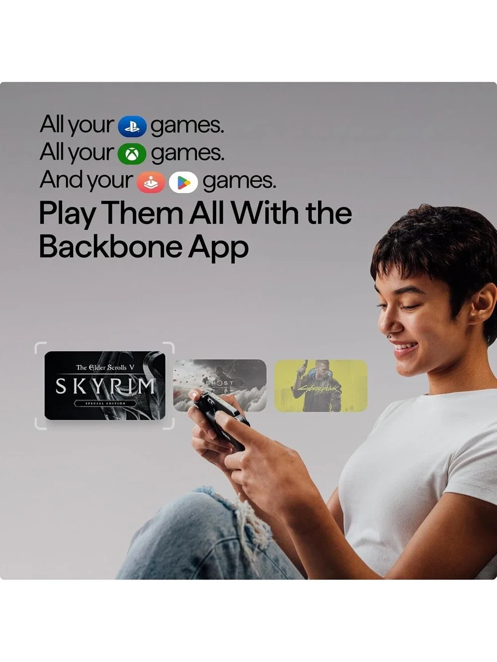 Backbone One Mobile Gaming Controller for iPhone (Lightning) BB-01
